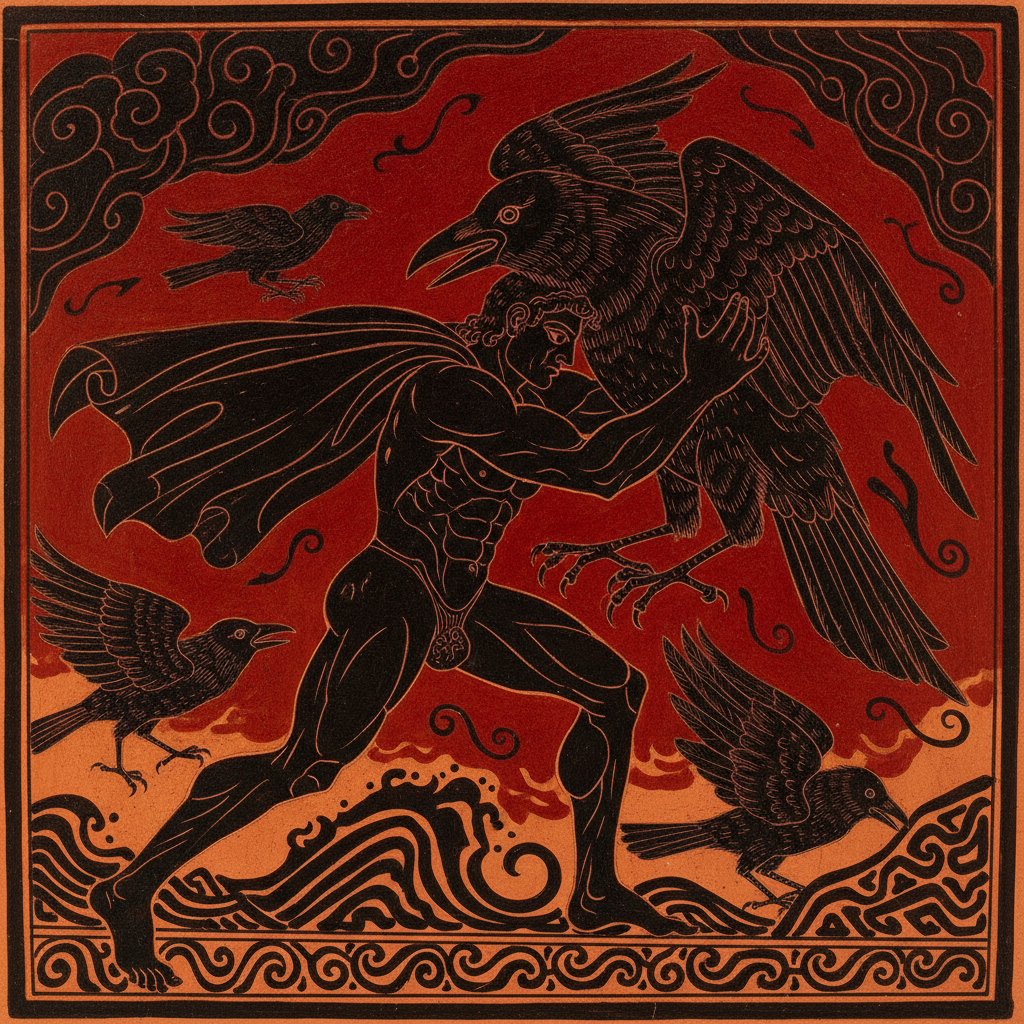 The Lion's Shadow Upon the Raven's Field by Hercules