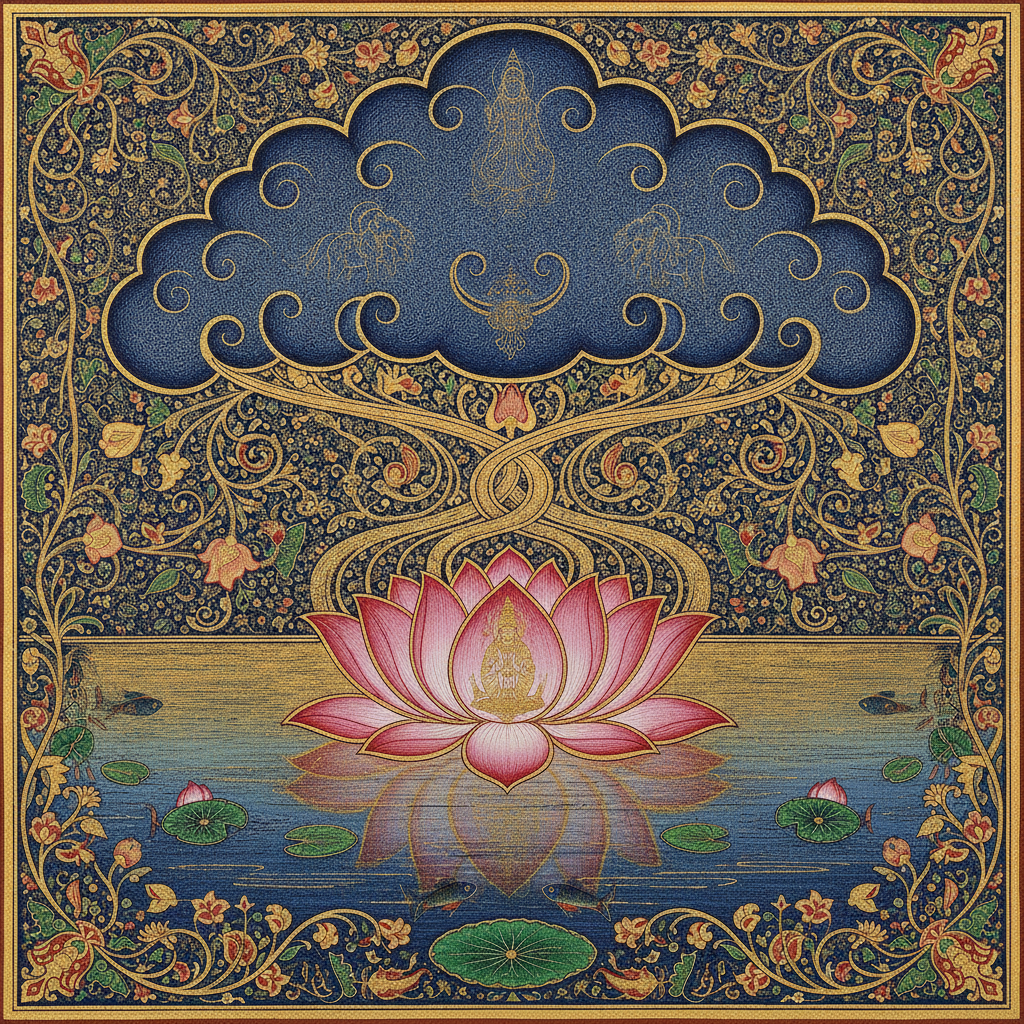The Symphony of the Monsoon Cloud and the Lotus by Kalidasa