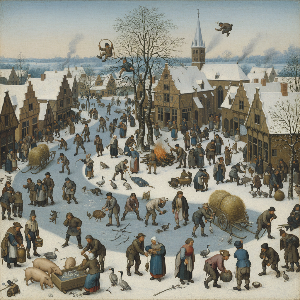 Winter Pleasures and Follies by Pieter Bruegel the Elder