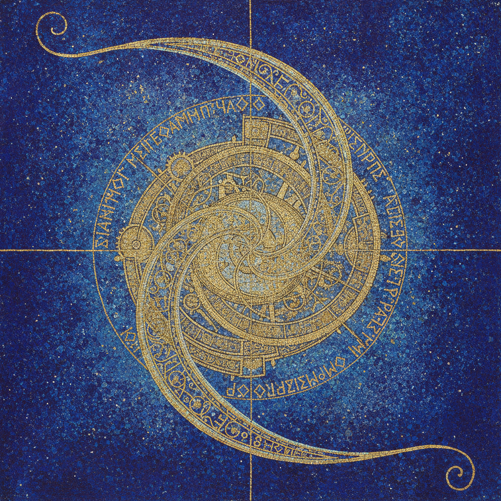 The Golden Spiral of the Celestial Mind by Hypatia