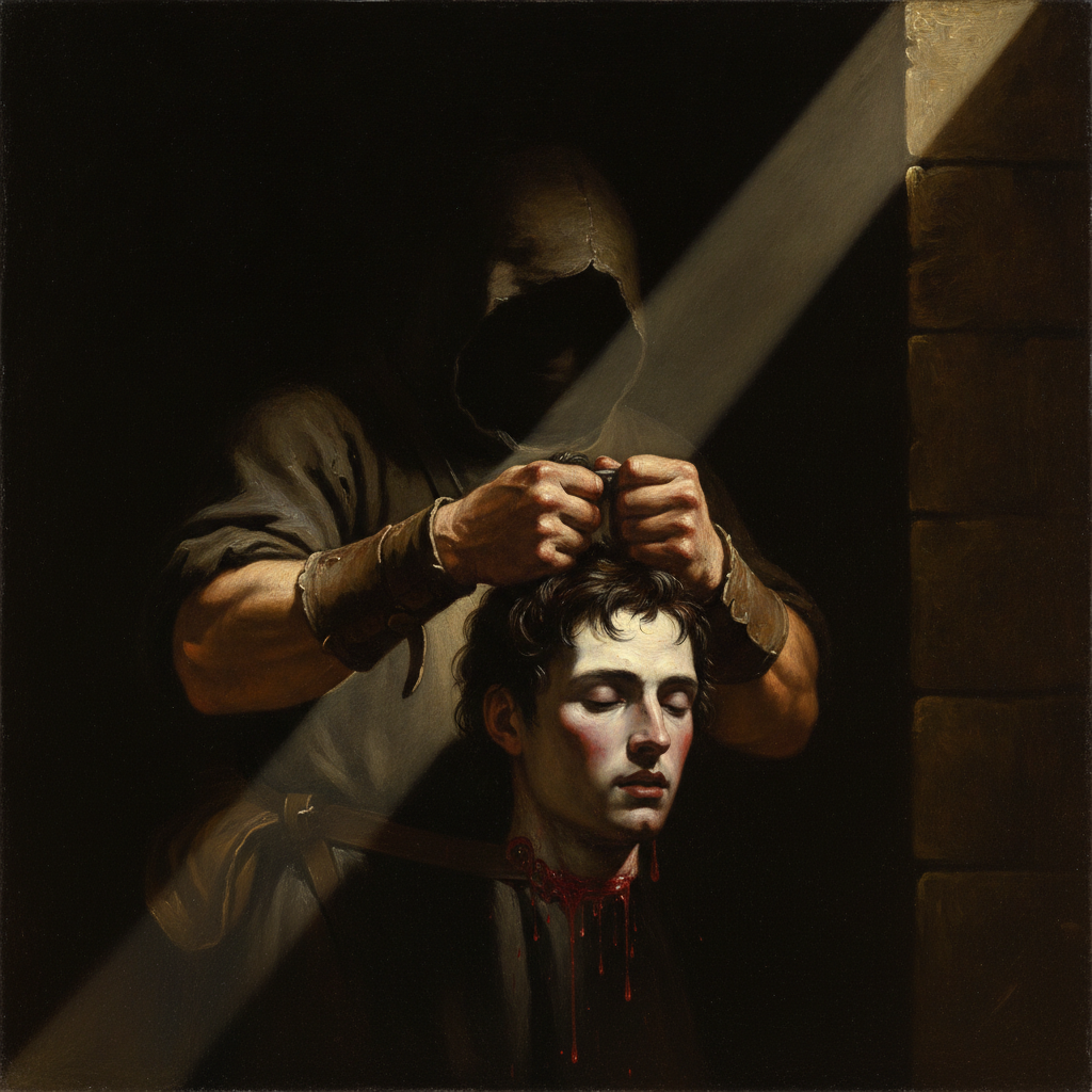 The Decapitation of Goliath by a Peasant's Hand by Caravaggio