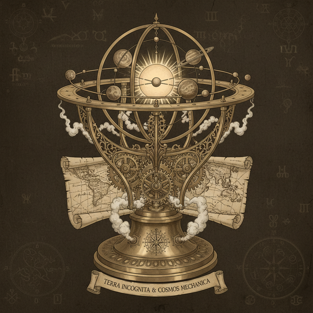 The Grand Orrery of Terra Incognita & Cosmos Mechanica by Jules Verne