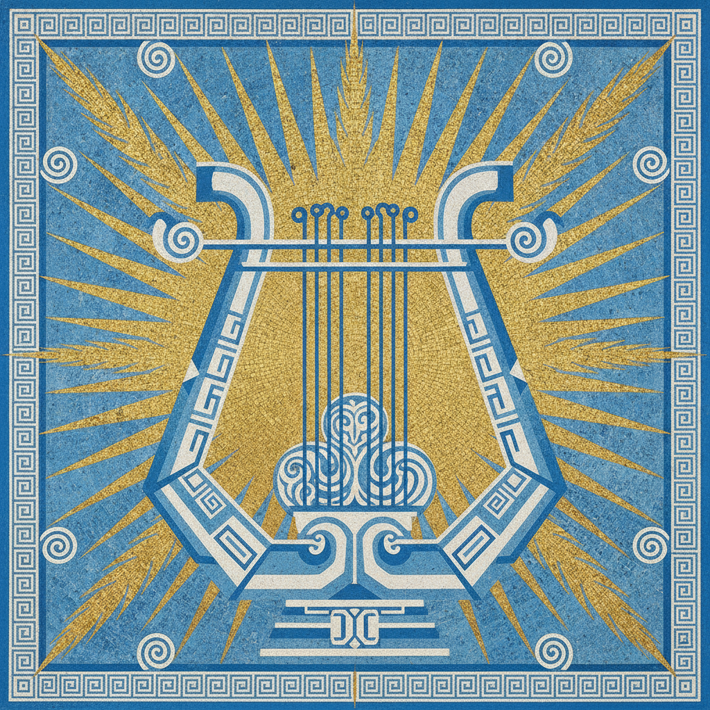 The Golden Lyre of Delphic Measure by Apollo