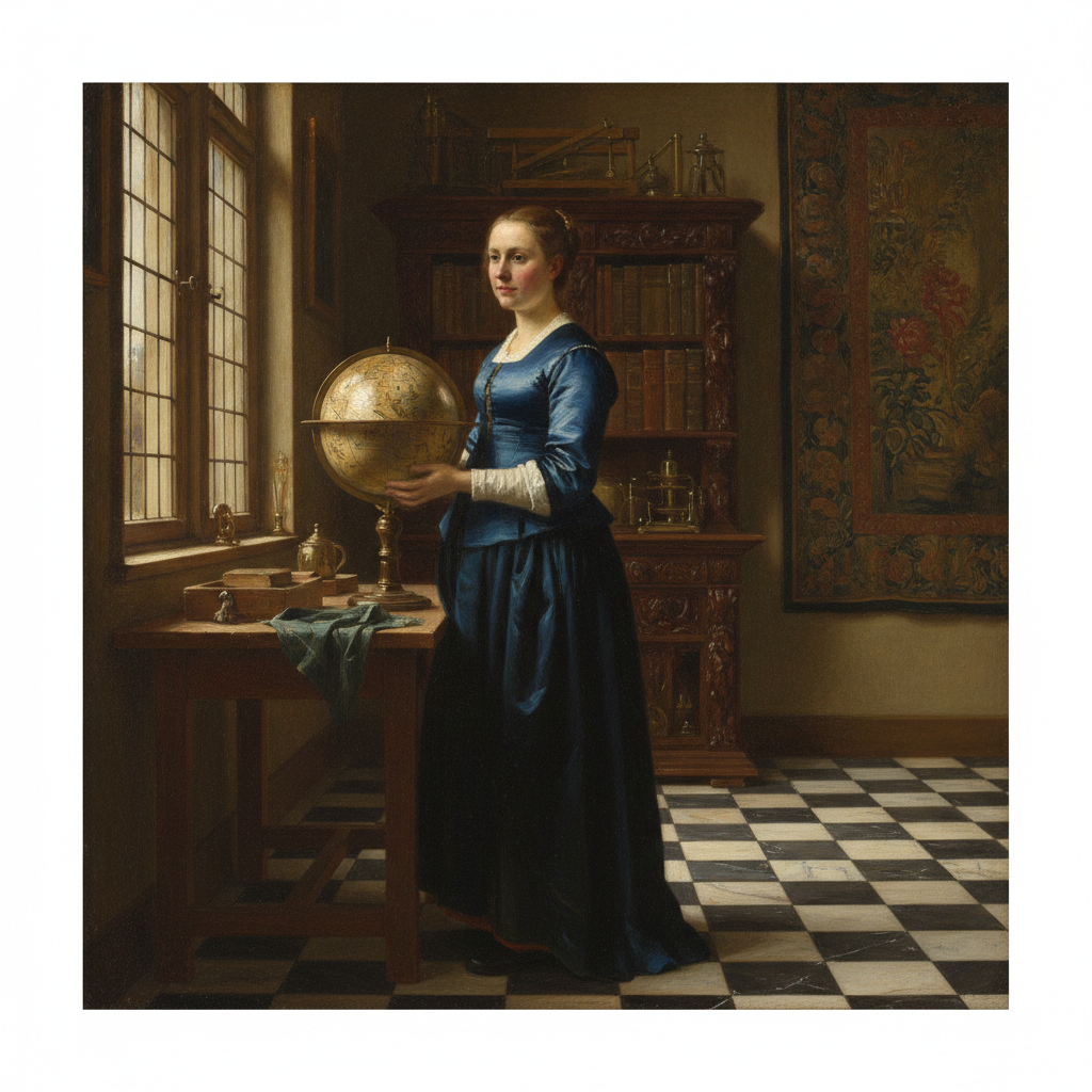 The Ambassador's Pearl by Johannes Vermeer