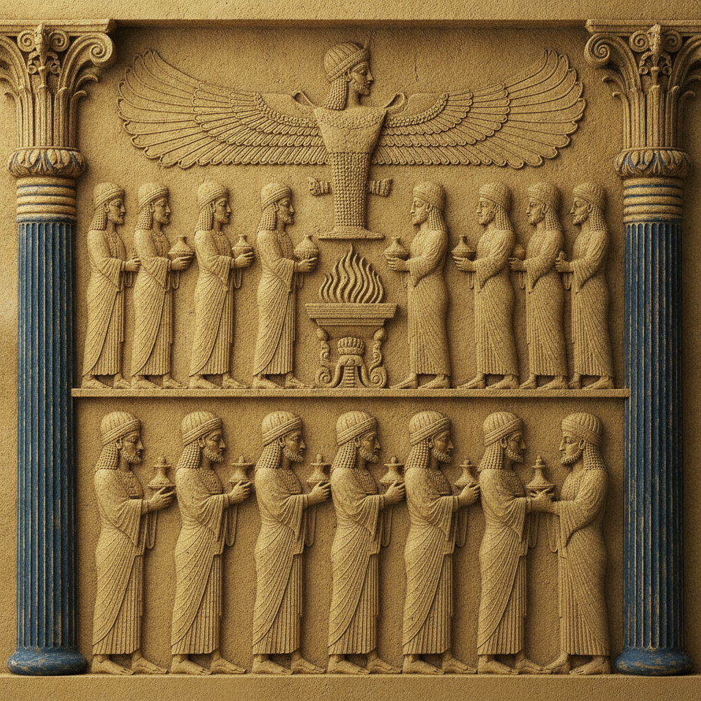 The Tapestry of Diverse Crowns by Cyrus the Great