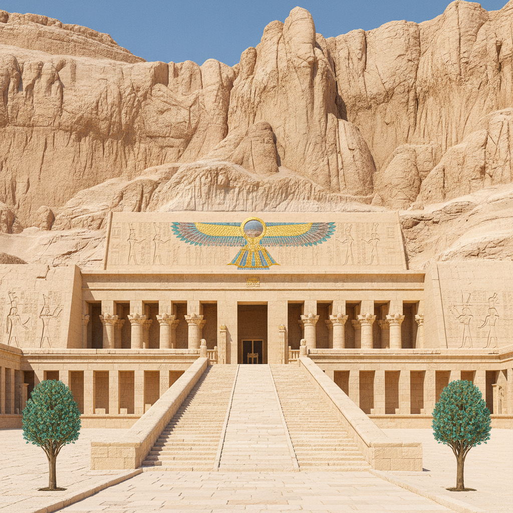 The Terraced Horizon of Amun by Hatshepsut