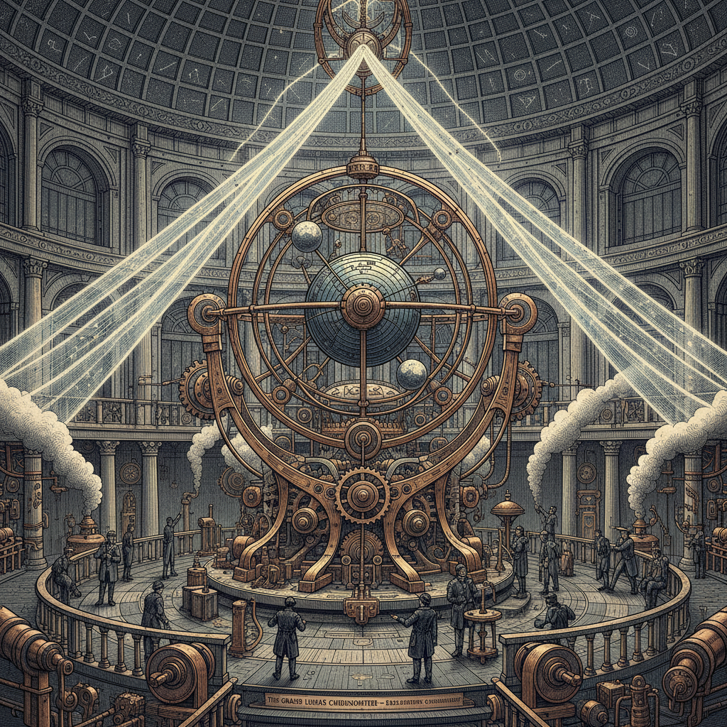 The Aetherial Chronometer of Lunar Weaves by Jules Verne