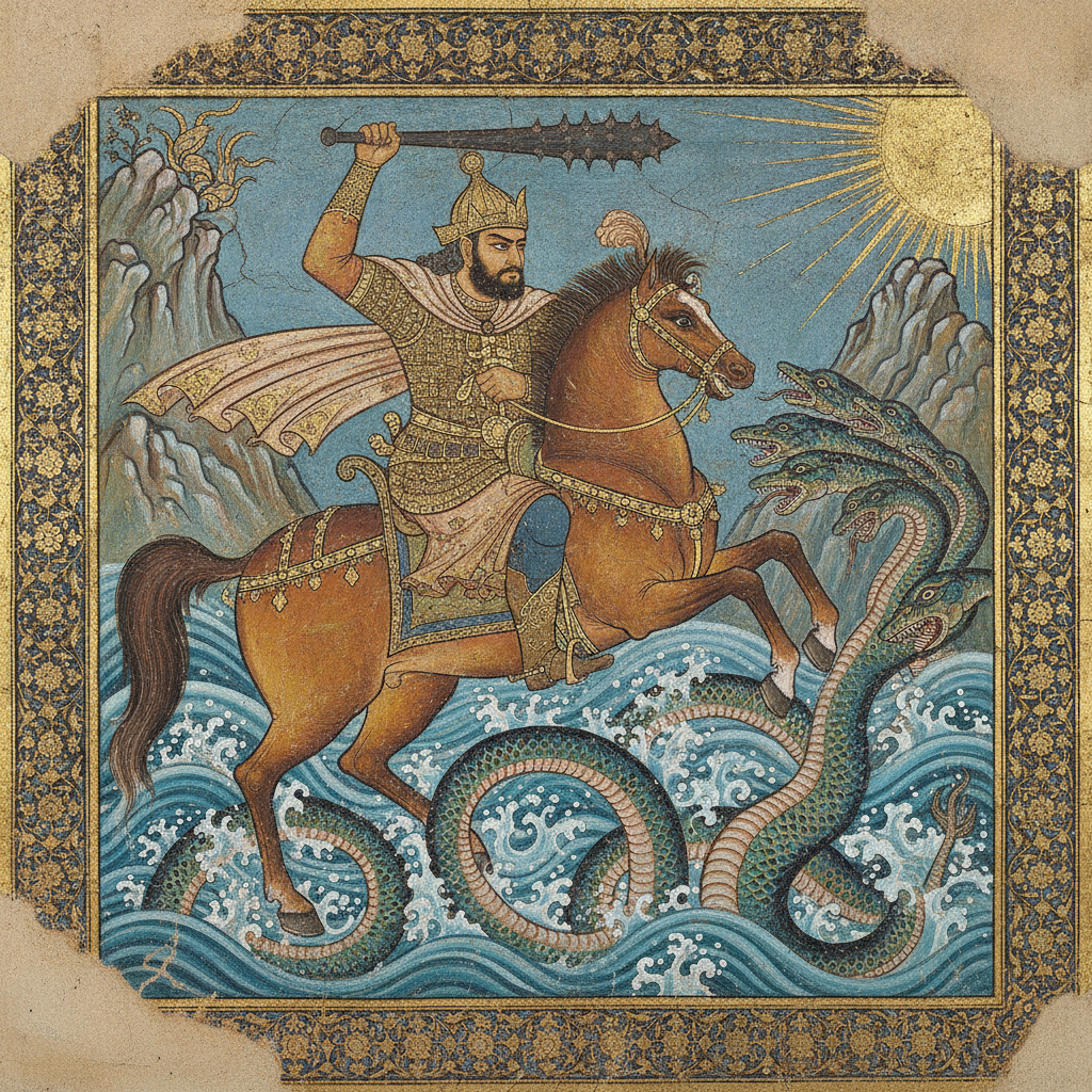 The Gurz Against the Serpent Tide by Rostam