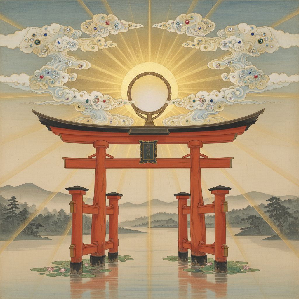 Radiant Truth at Freedom's Sacred Gate by Amaterasu