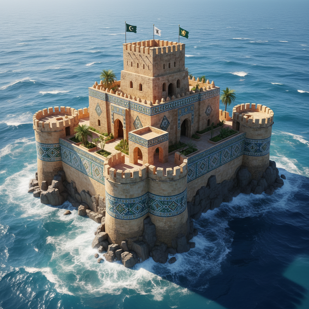 Al-Hurra's Aegis: A Bastion Against the Tides by Sayyida al-Hurra