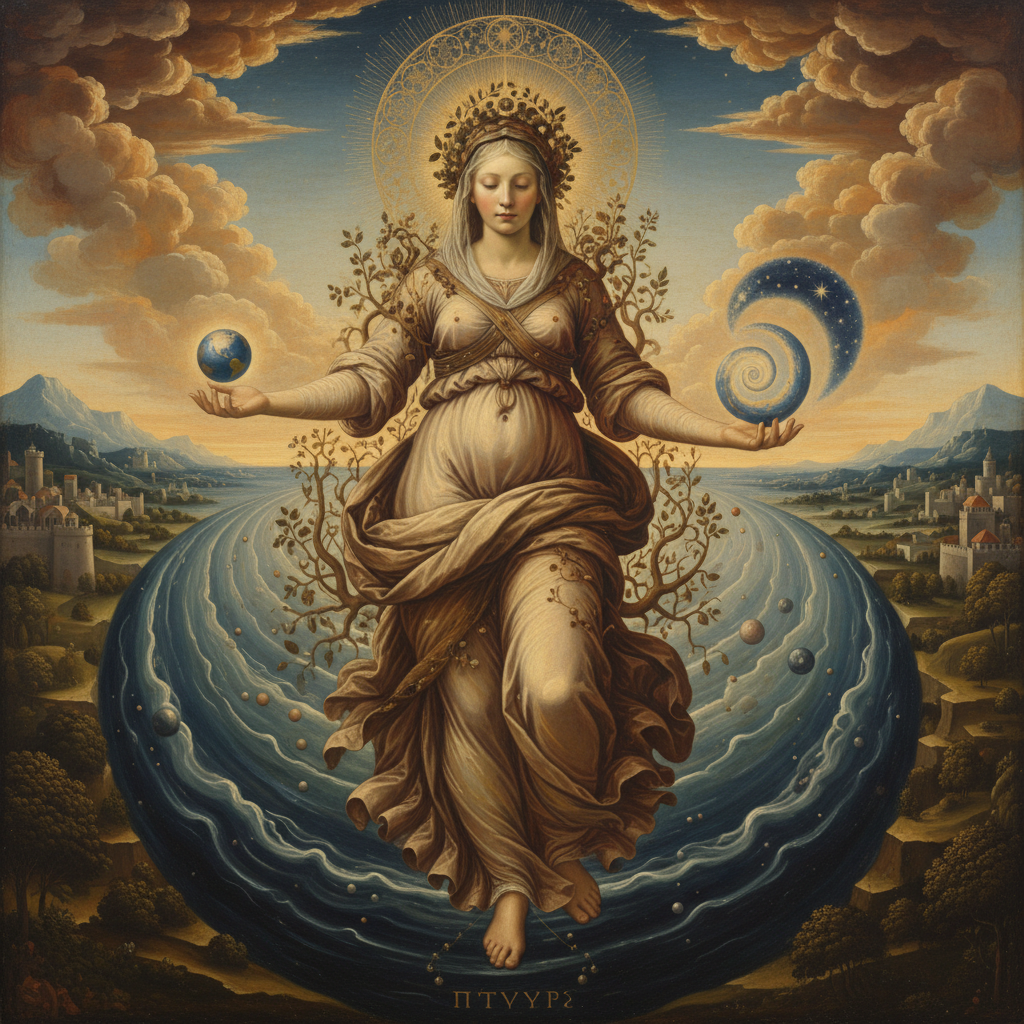 Anima Mundi: The Cosmic Embrace by Leonardo da Vinci