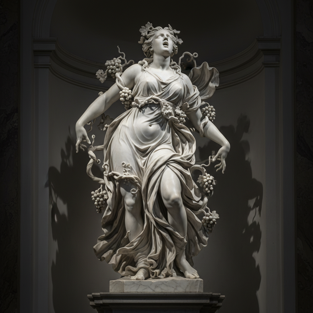 The Ecstasy of the Dionysian Maenad by Gian Lorenzo Bernini