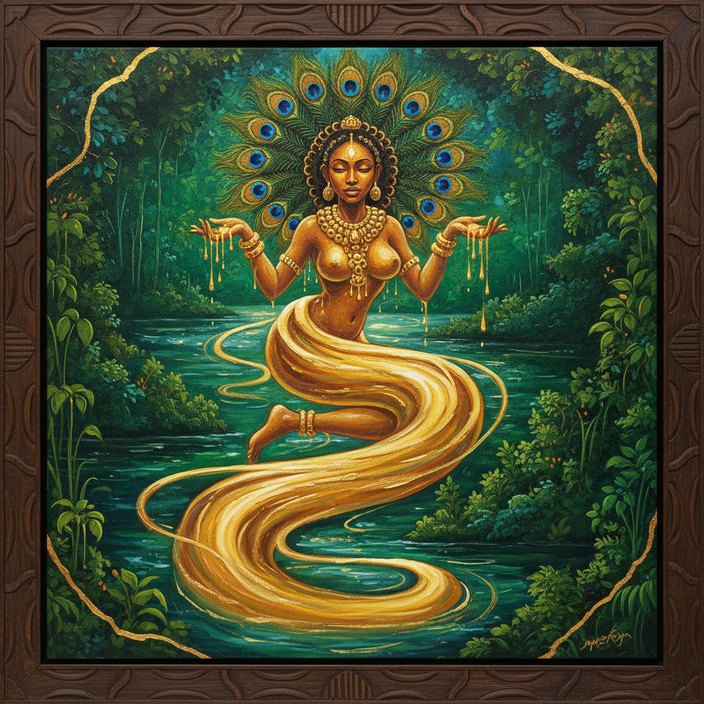 The Golden Flow of Sweet Waters by Oshun