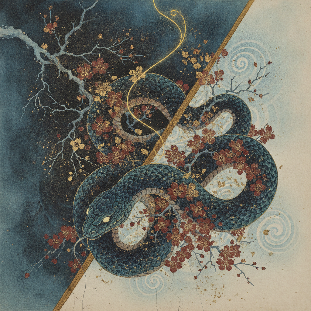 Gorgon's Veil of Decay and Rebirth by Izanami