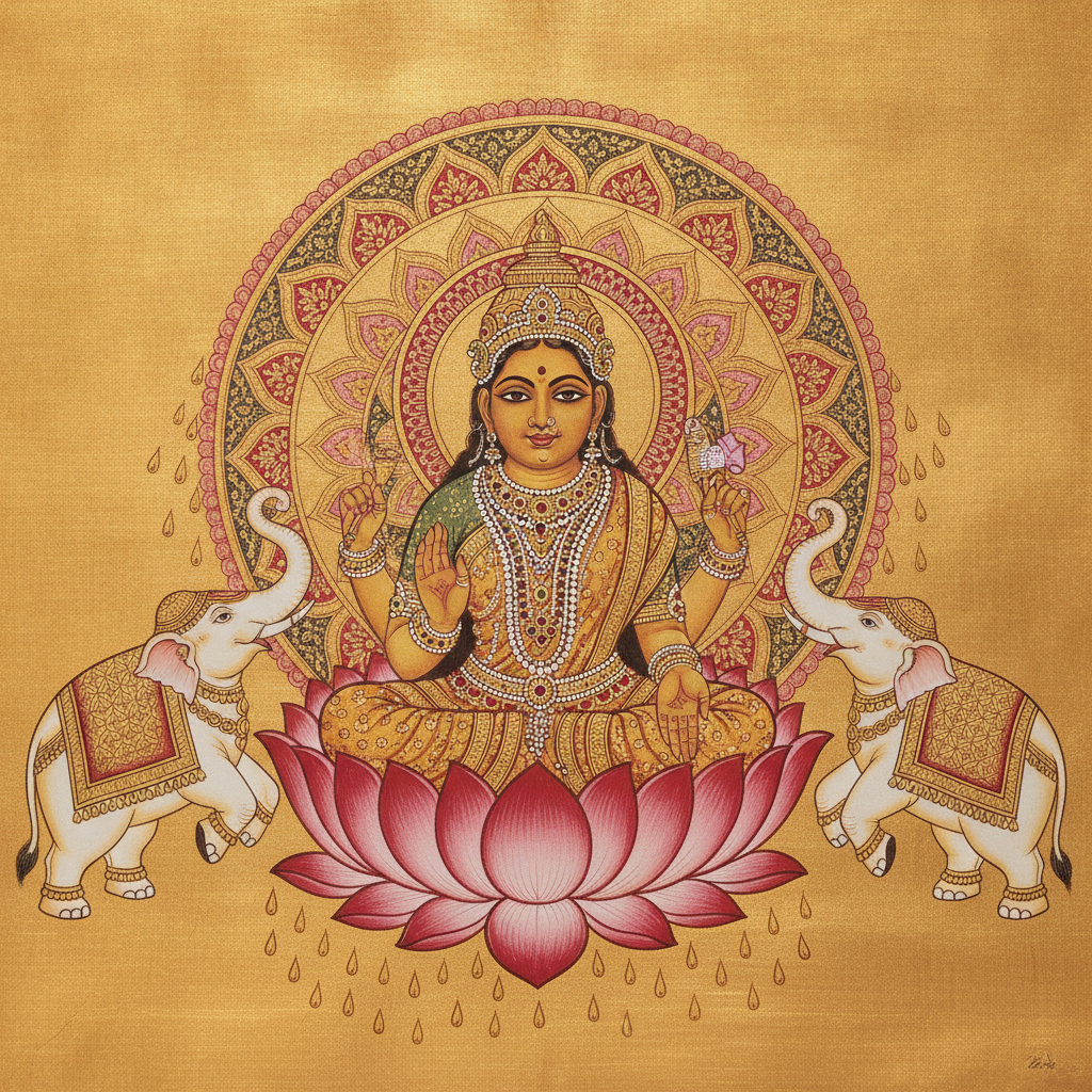 The Golden Halo of Prosperity by Lakshmi