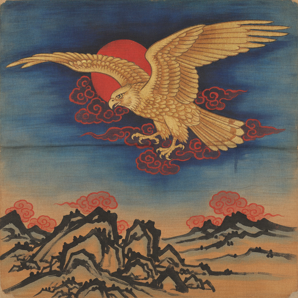 The Golden Falcon of the Endless Sky by Genghis Khan