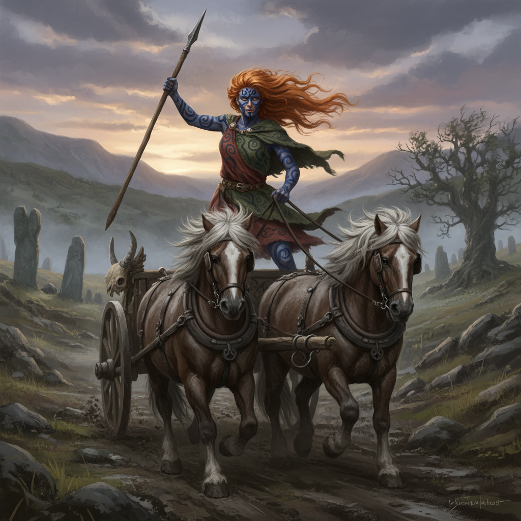 Andraste's Fury: The Woad-Painted Cry by Boudicca