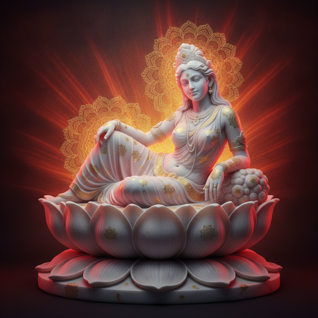 The Neoclassical Lotus of the Eternal Spring by Lakshmi