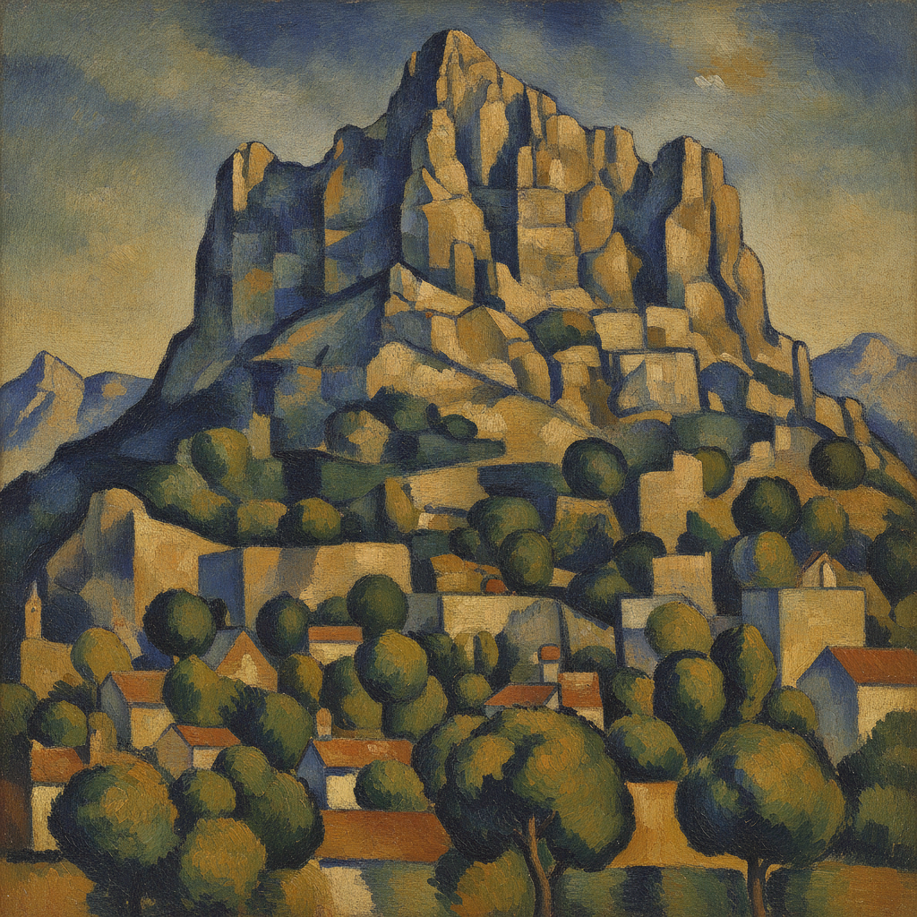 Architectural Geometry of Mont Sainte-Victoire by Paul Cézanne