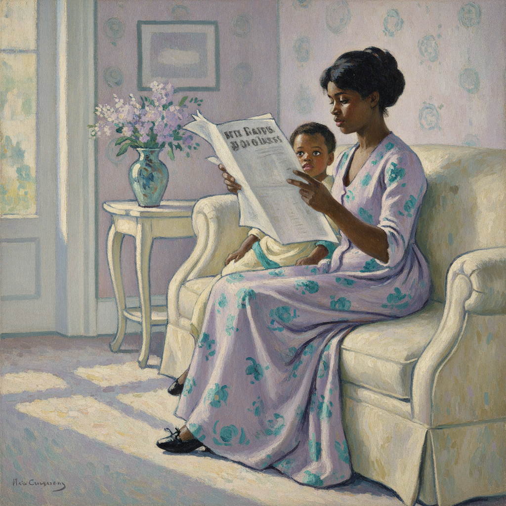 Dignity in Print: The Morning Reading by Mary Cassatt