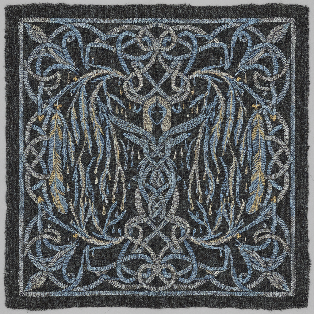The Woven Shroud of Sorrow and Stars by Frigg
