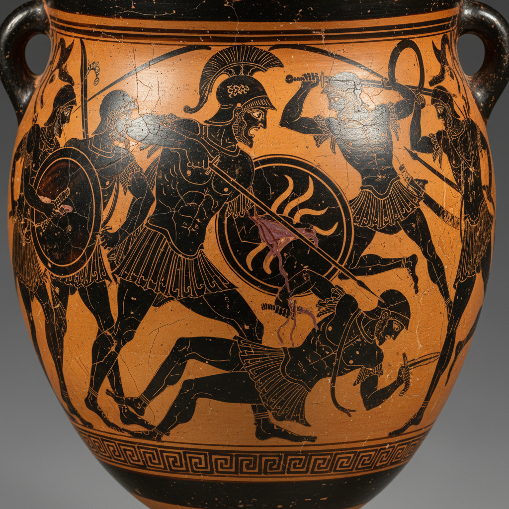 The Sun-Blazoned Thrust to Immortality by Achilles