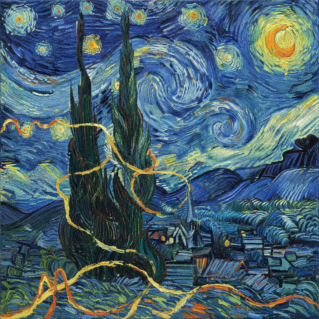 The Invisible Fields of Light by Vincent van Gogh