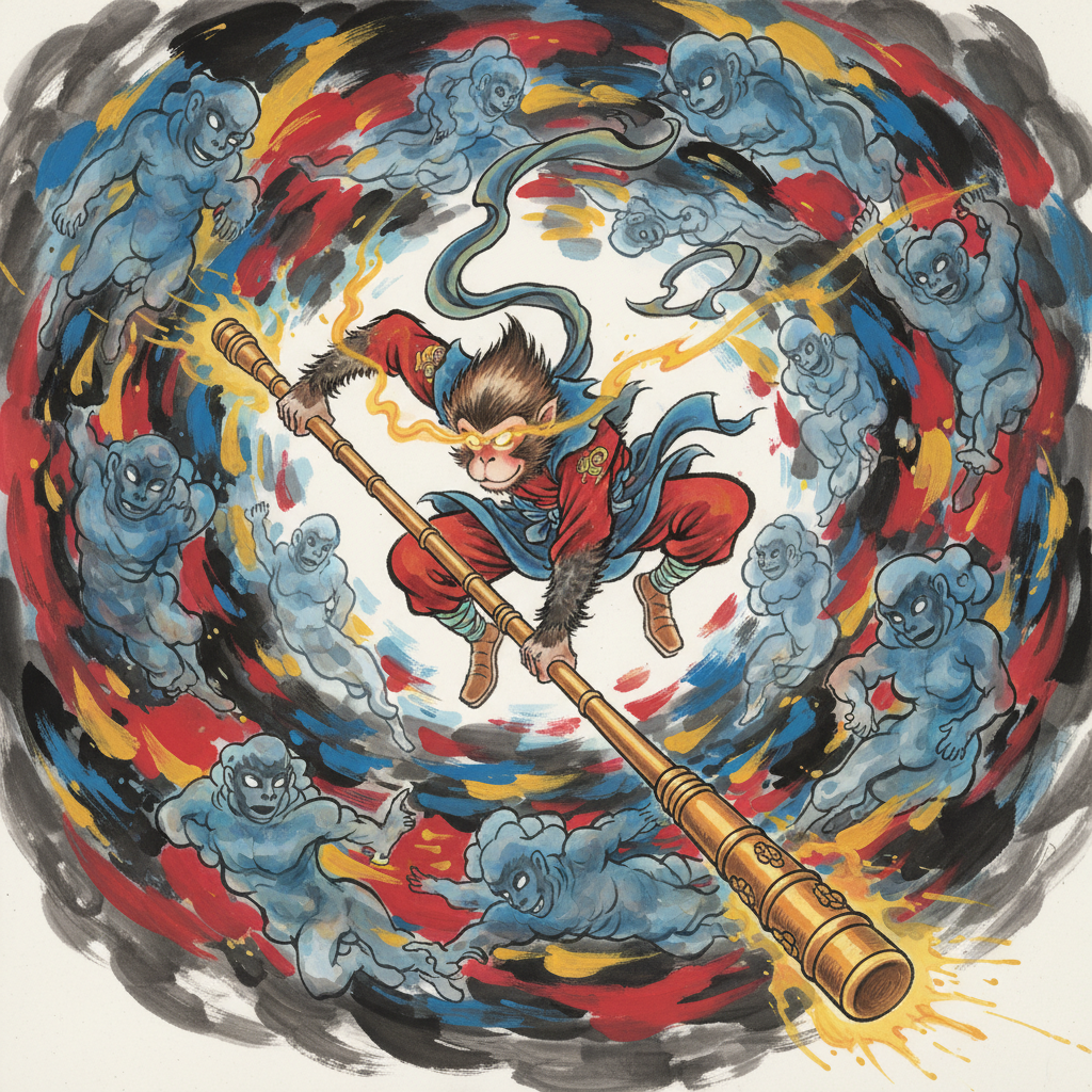Myriad Forms, One Immortal Essence by Sun Wukong