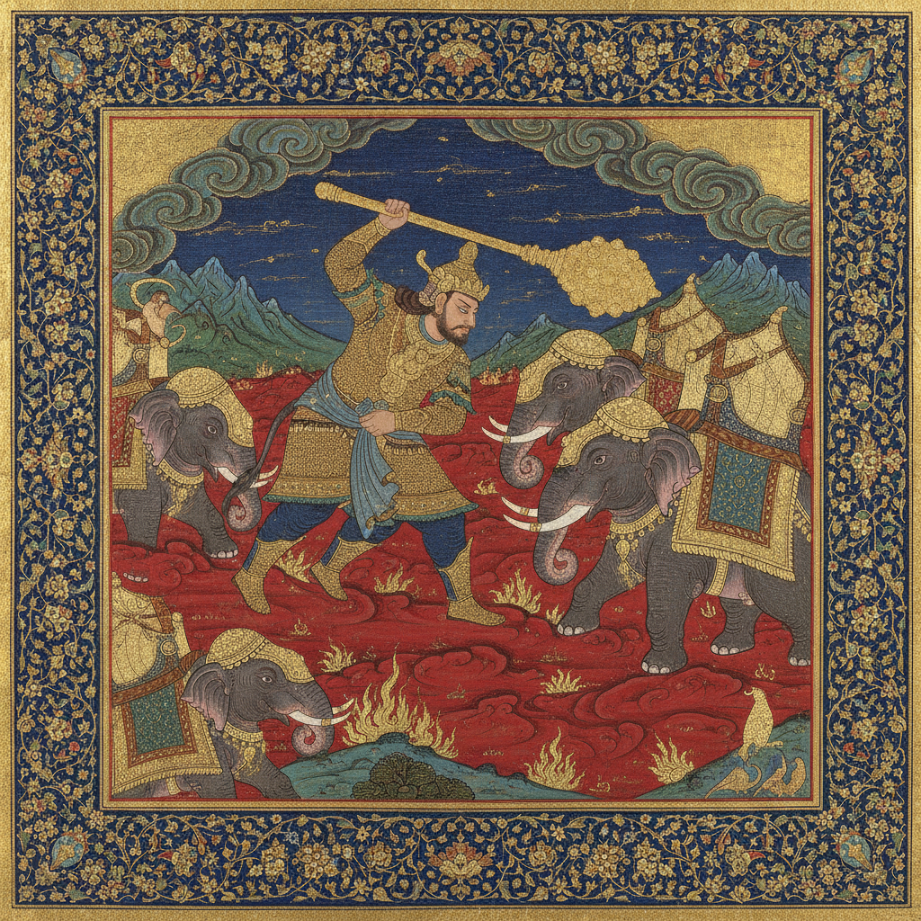 The Iron Bulwark of the Sacred Land by Rostam