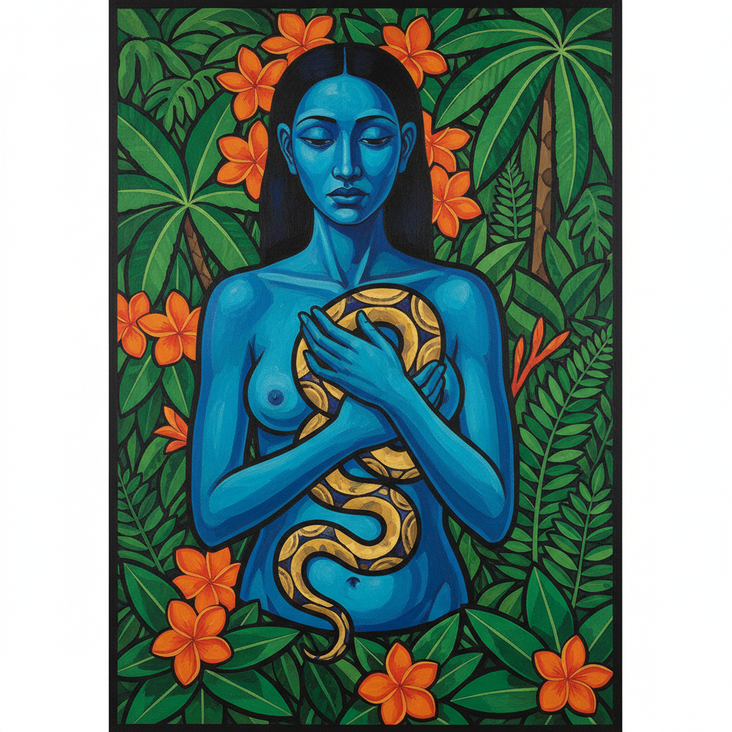 Te Miro Aito: The Serpent's Whisper by Paul Gauguin