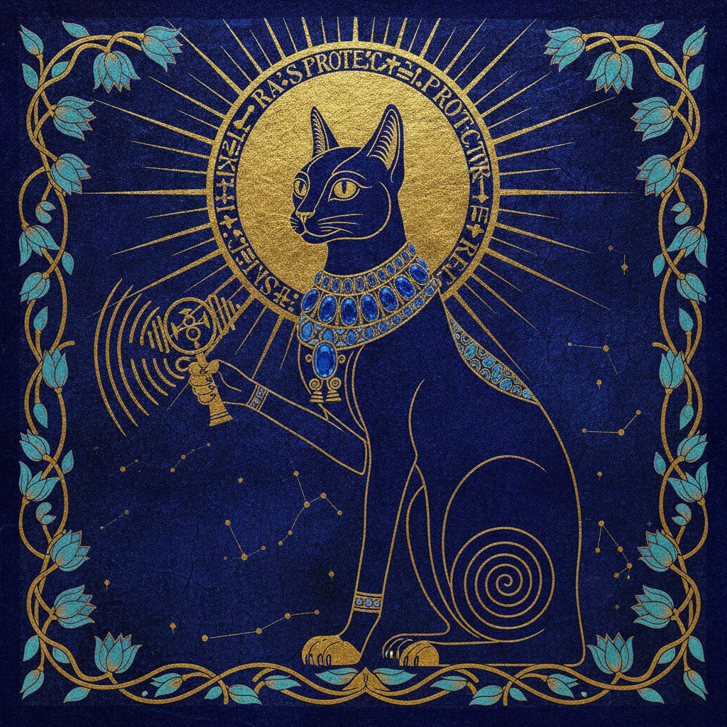 The Golden Crown of the Courtly Cat by Bastet