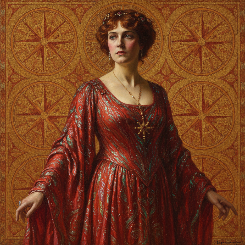 The Sevenfold Horizon of Portia in Gold by Ellen Terry