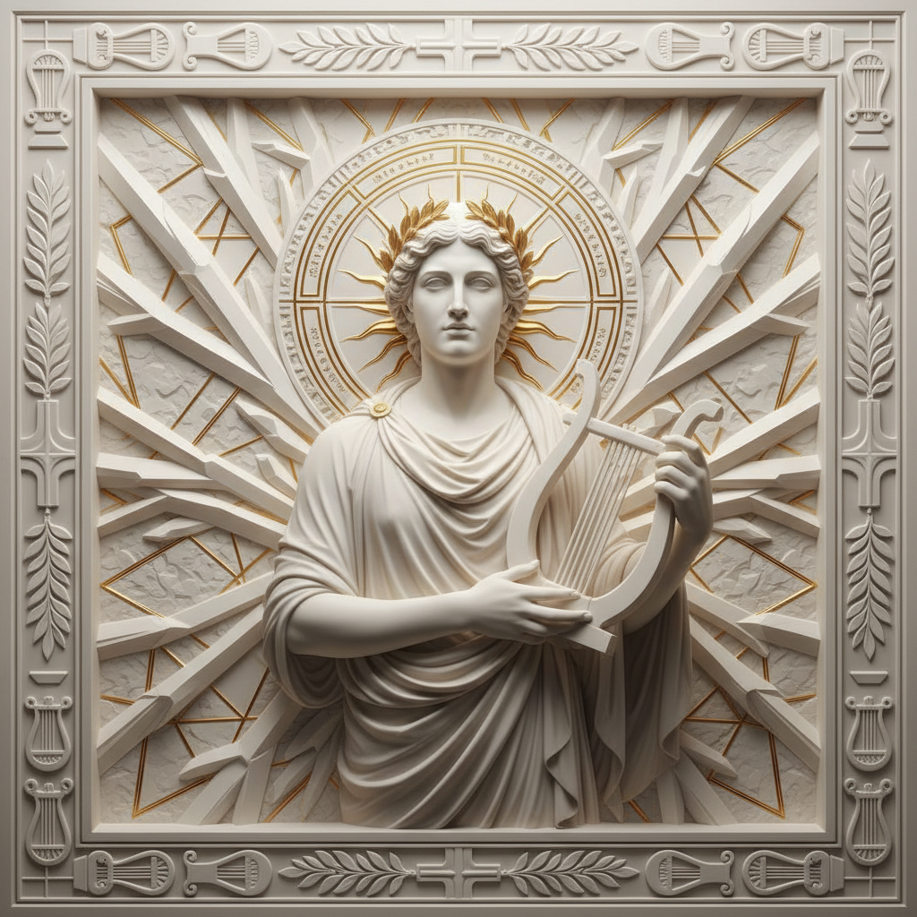 The Golden Solstice: A Symphony of Ice and Light by Apollo