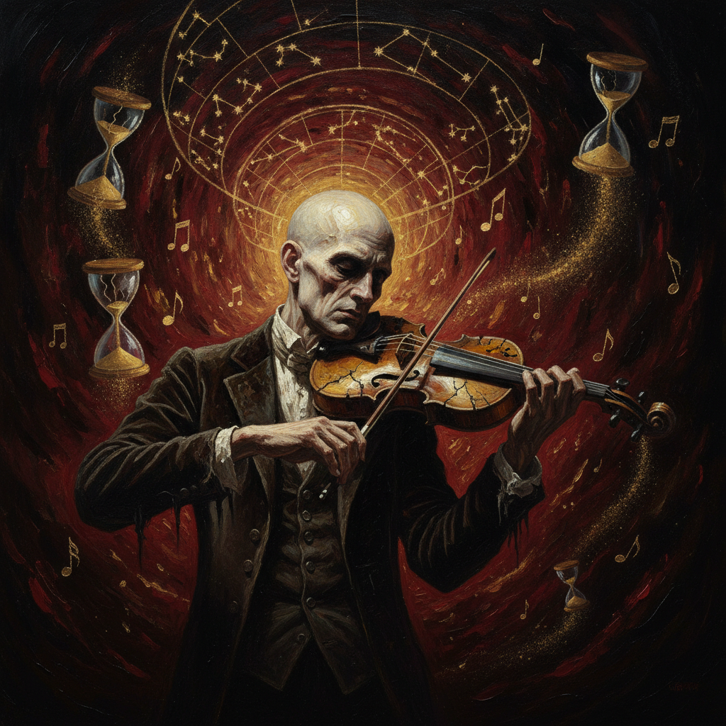 The Astronomer's Requiem on a Single G-String by Niccolò Paganini