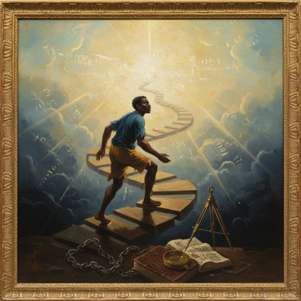 The Geometry of Liberty's Ascent by Olaudah Equiano