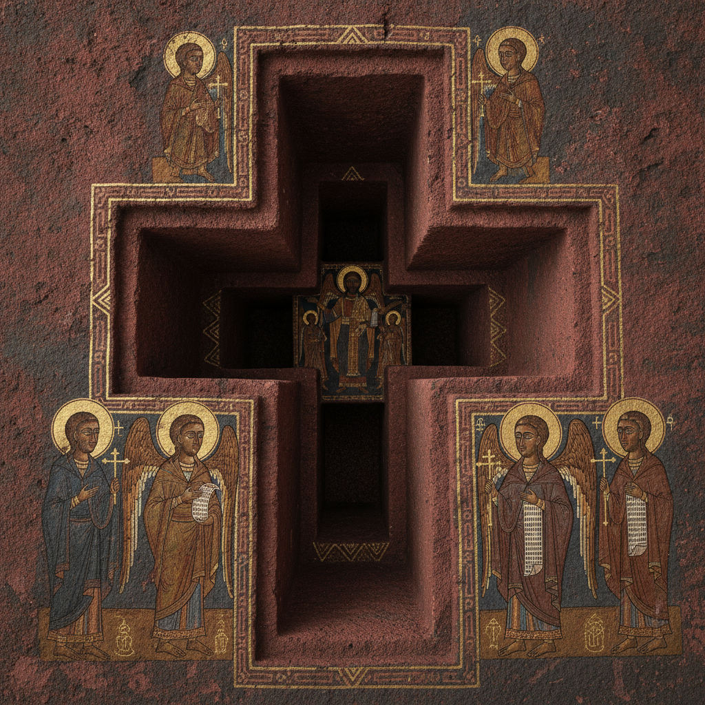 The Ascent of the Subtracted Spirit by King Lalibela