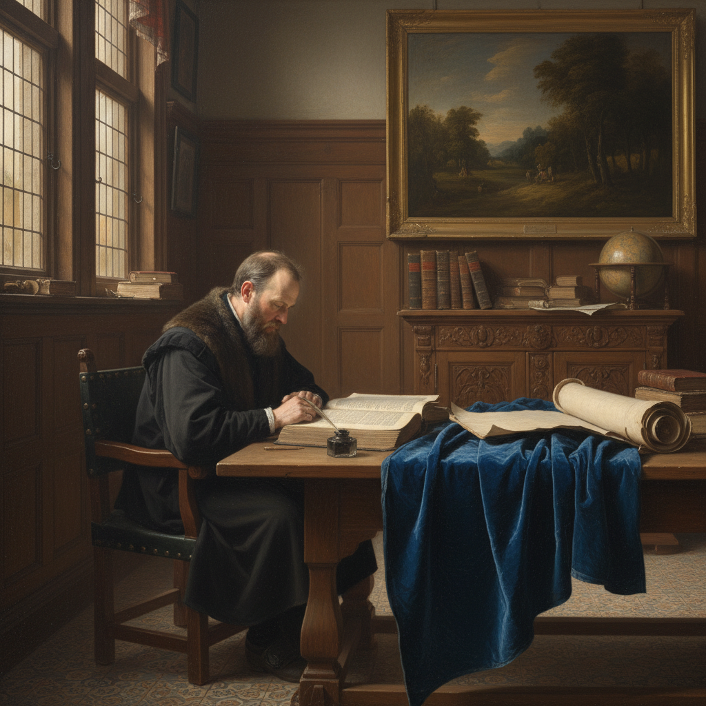 The Weight of an Oath, Reflected by Johannes Vermeer