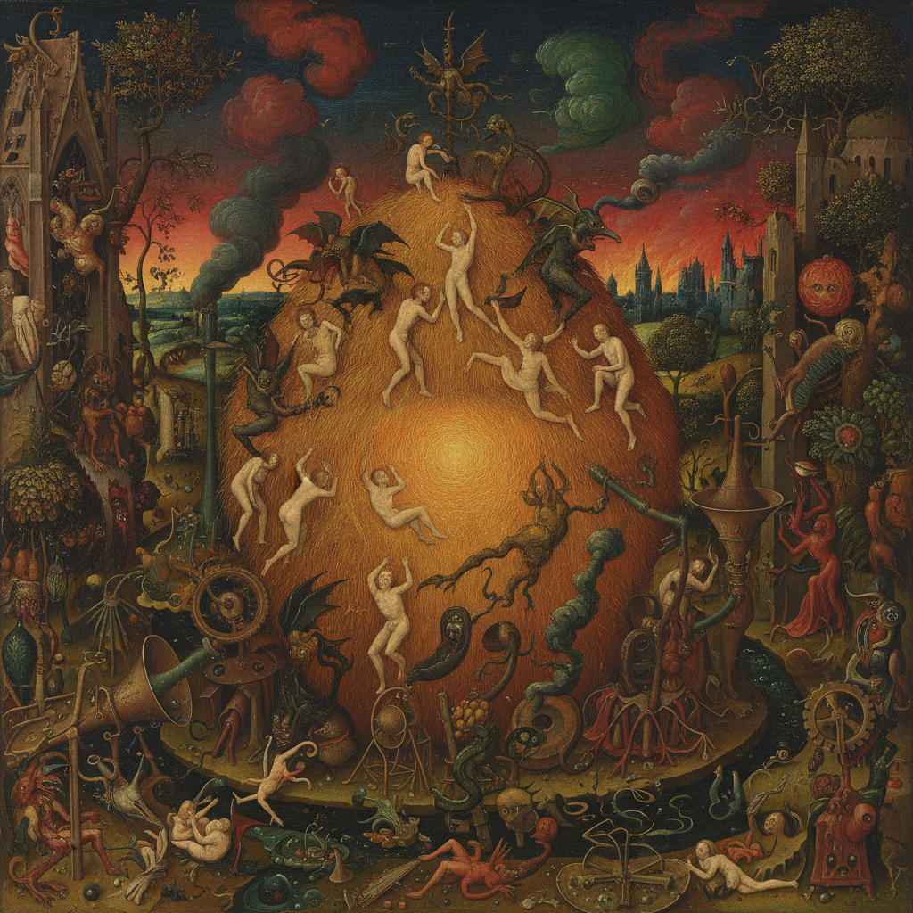 The Haystack of Hollow Passions by Hieronymus Bosch