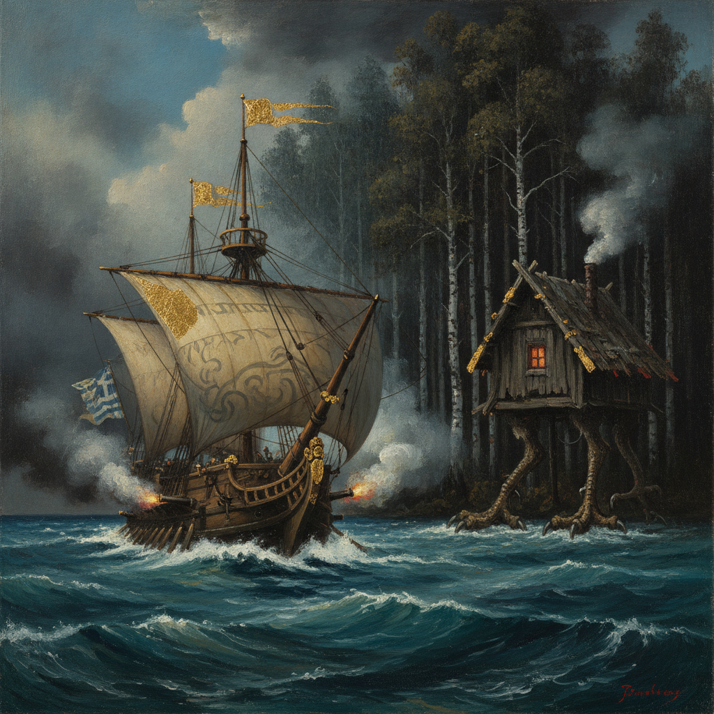 The Admiral's Vantage over the Iron Forest by Laskarina Bouboulina