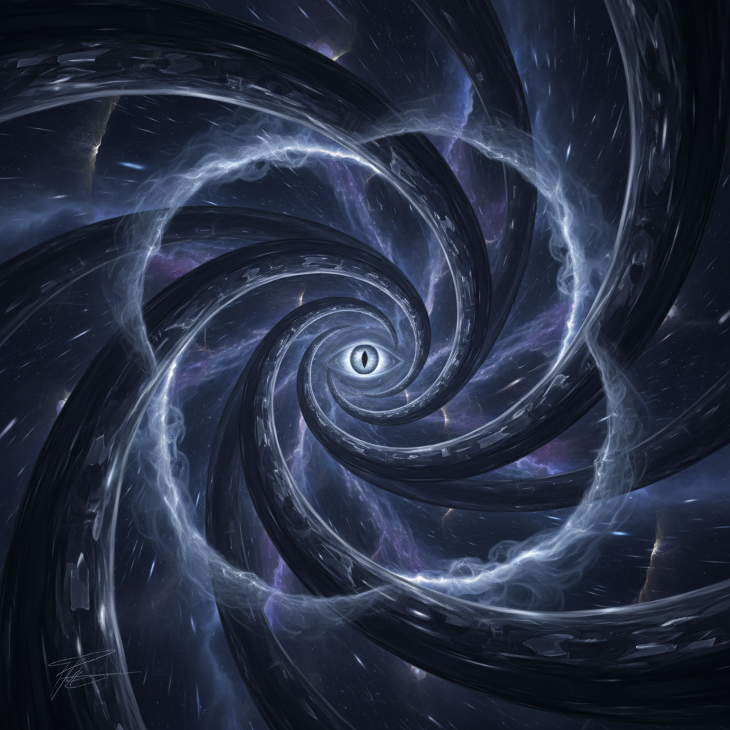 The Eye of Spacetime's Smoking Mirror by Albert Einstein
