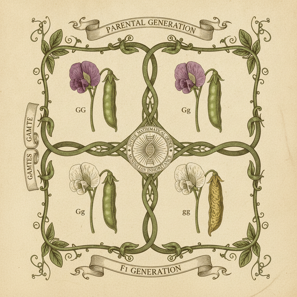 The Divine Ratio of the Pea Blossom by Gregor Mendel