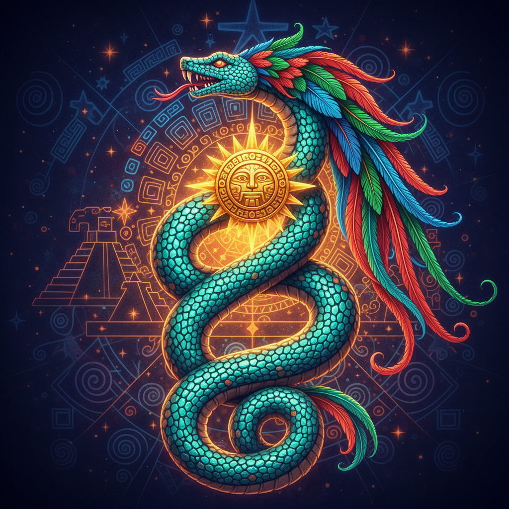 The Serpent's Radiant Dawn by Quetzalcoatl