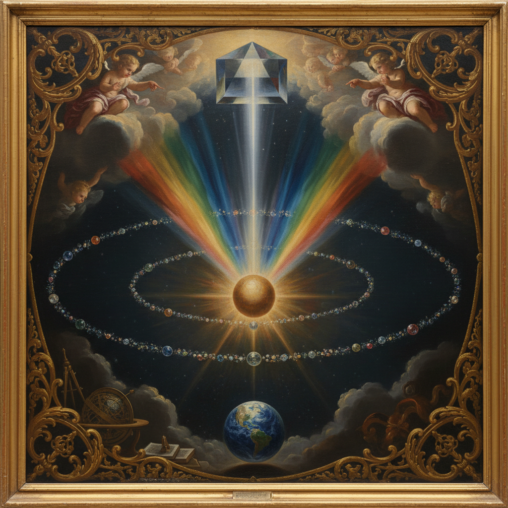 Spectra of the Harmonious Spheres by Isaac Newton
