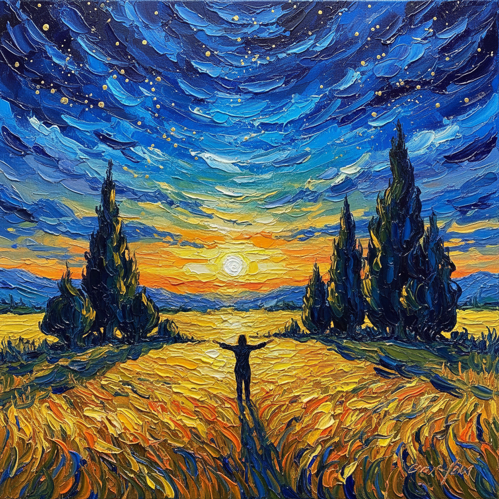 The Soul's Golden Embrace by Vincent van Gogh