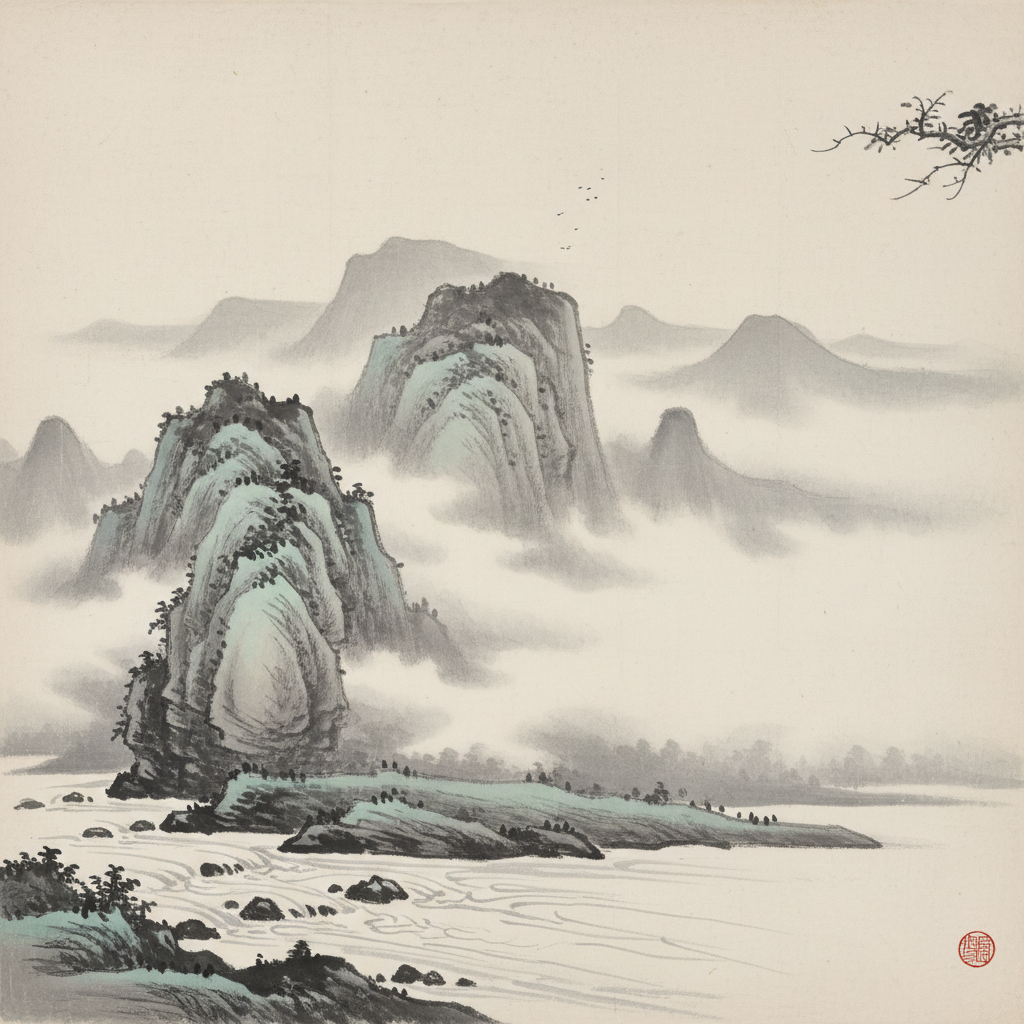 Mist-Veiled Dominion: The River's Strategy by Sun Tzu