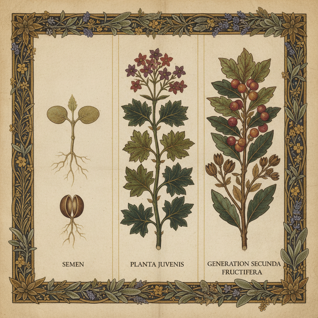 The Salerno Tapestry of Life's Succession: From Seed to Fruit by Trota of Salerno