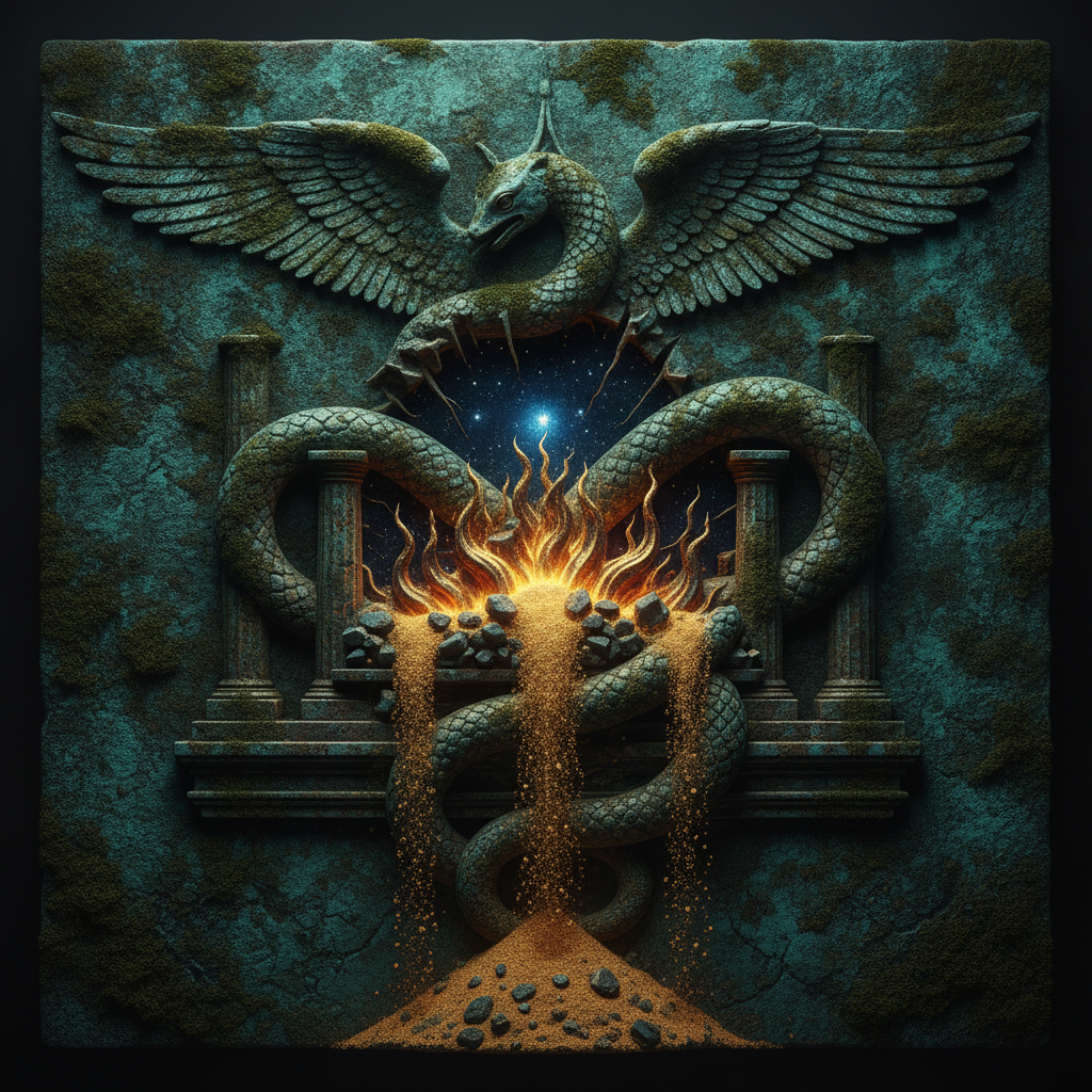 The Maiden and the Hourglass Ash by Chronos