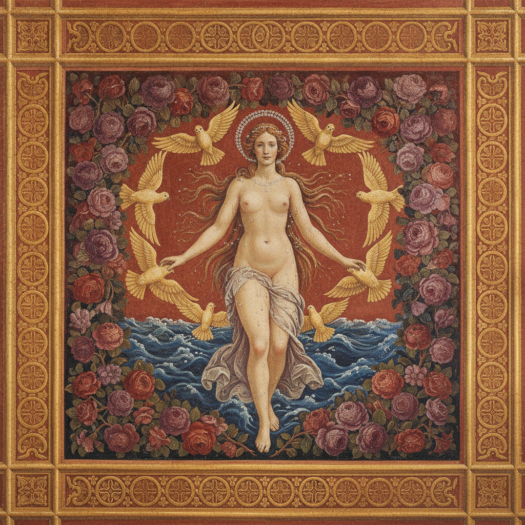 Anadyomene's Golden Bloom by Aphrodite