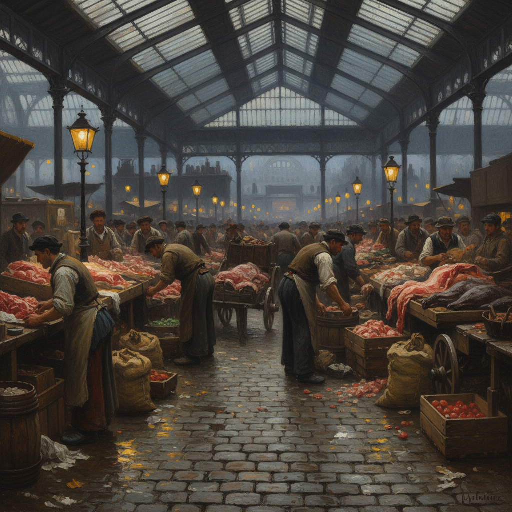 The Orchestra of Les Halles: Dawn's Harsh Melody by Émile Zola