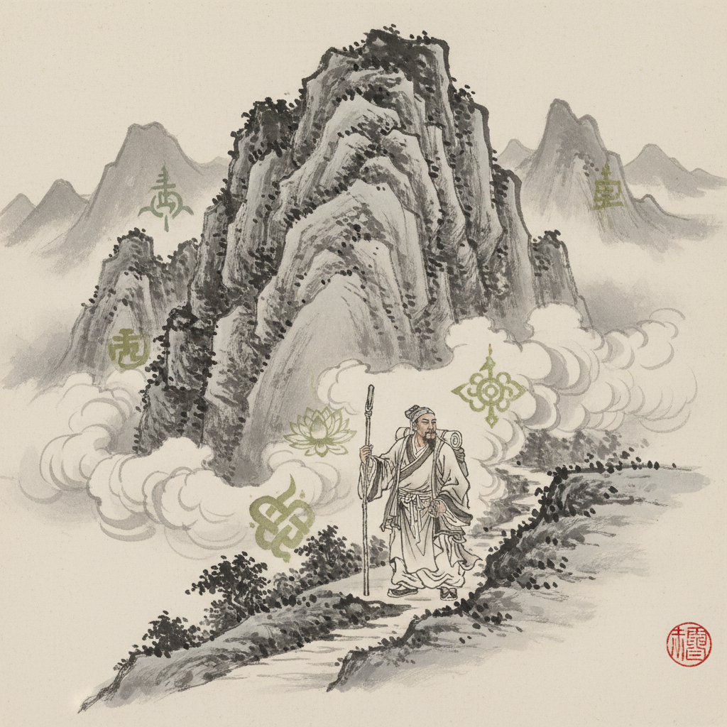 Vajra Resolve, Ink-Wrought Enlightenment by Xuanzang
